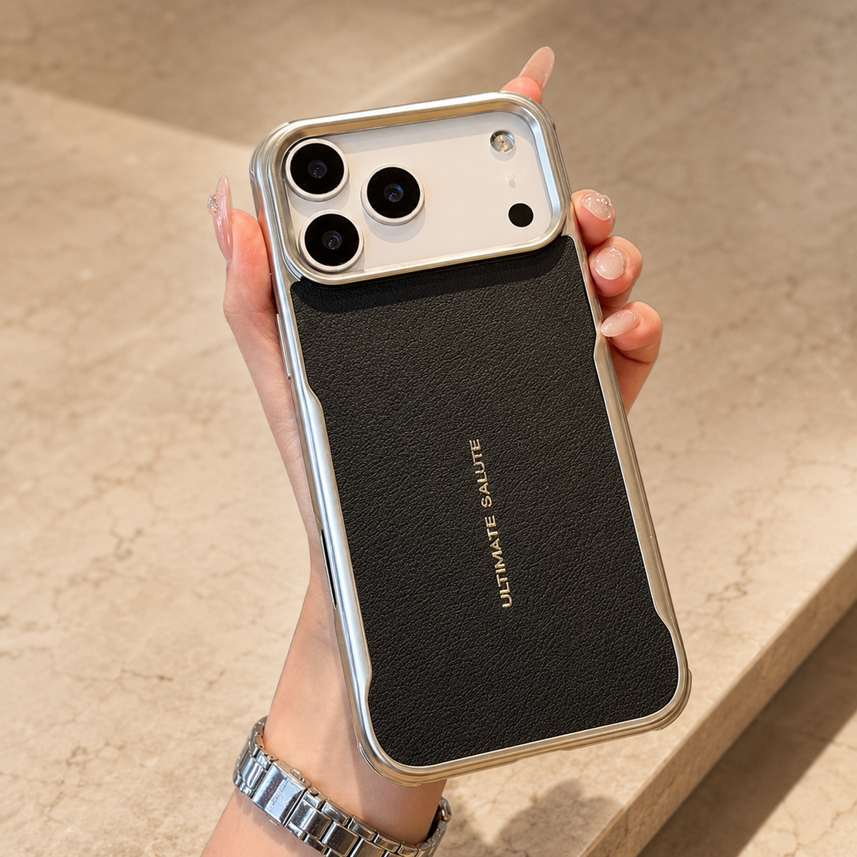 Premium iPhone Case MagSafe PU Leather Magnetic Protective Cover Shockproof PC Frame Anti Scratch Dustproof Non Slip Slim Full Coverage Modern Design