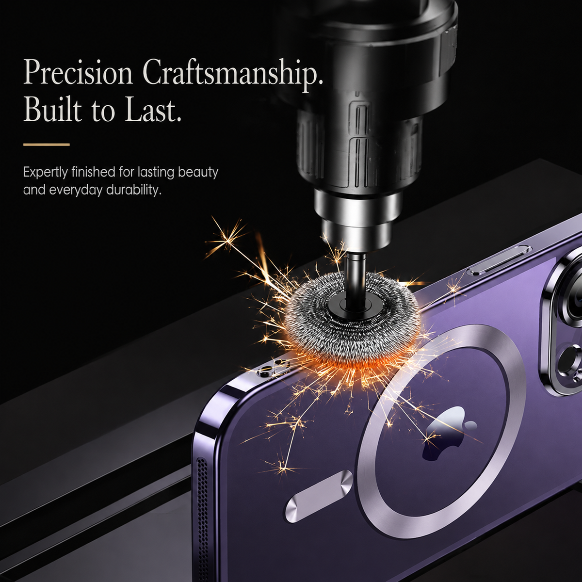 Premium iPhone Case MagSafe Plating Clear Cover with Magnetic Wireless Charging Lens Protector Anti-Fingerprint Scratch-Resistant Design