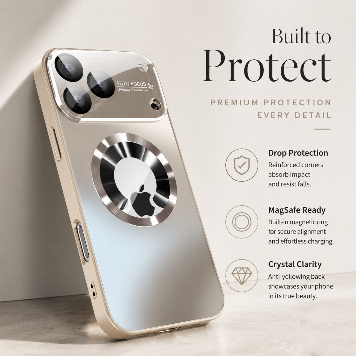 Premium iPhone Case MagSafe Titanium Matte Protective Cover Camera Lens Protection Shockproof Anti Fingerprint Slim Magnetic Metal Design