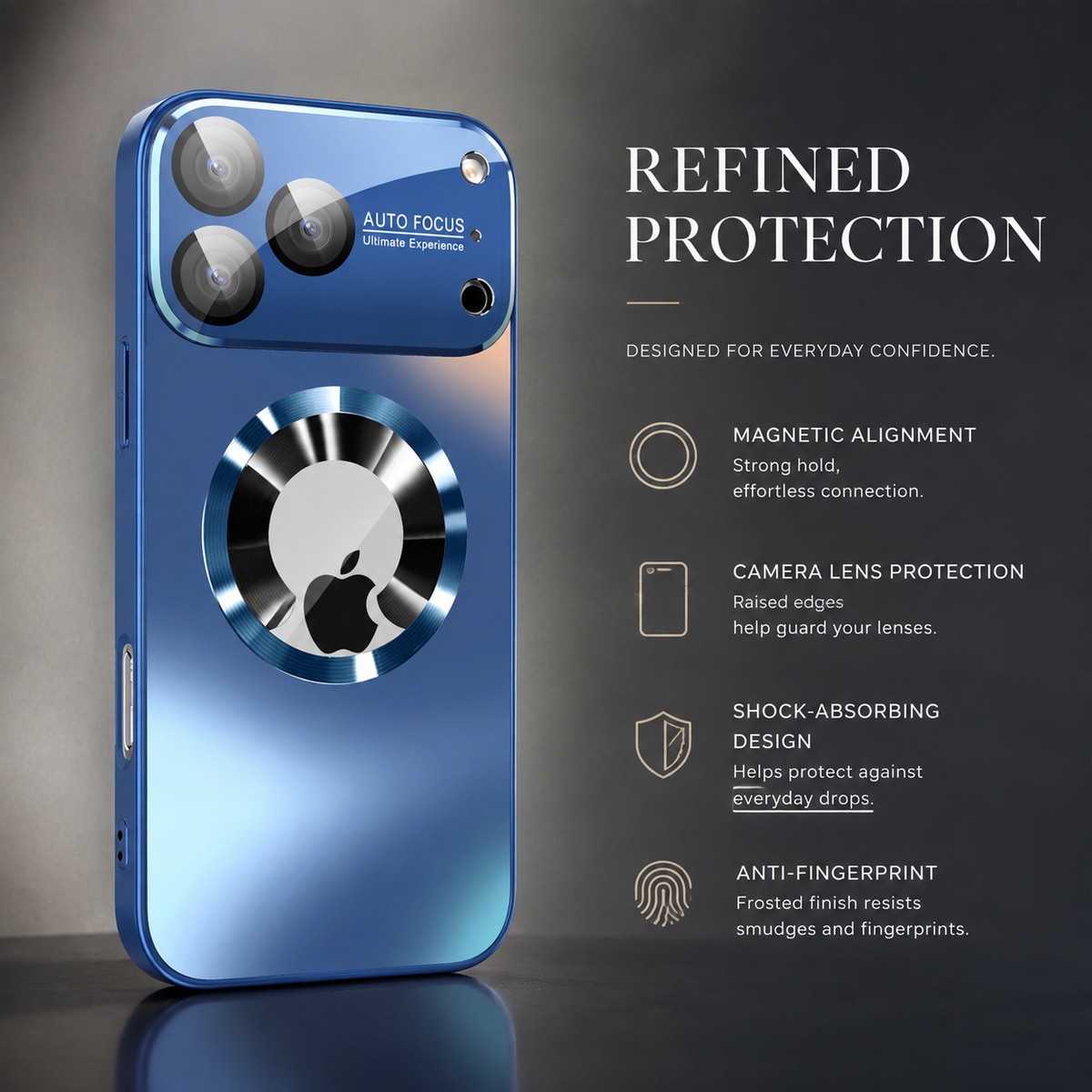 Premium iPhone Case MagSafe Titanium Matte Protective Cover Camera Lens Protection Shockproof Anti Fingerprint Slim Magnetic Metal Design