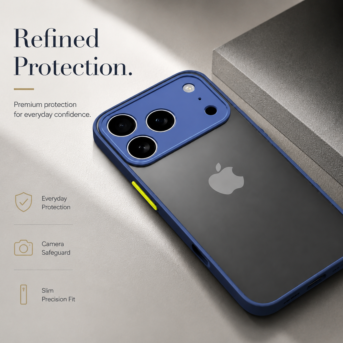 Premium iPhone Case MagSafe Translucent Armor Shockproof Matte Protective Cover Anti Fingerprint Camera Protection Slim Full Coverage Clean Fit