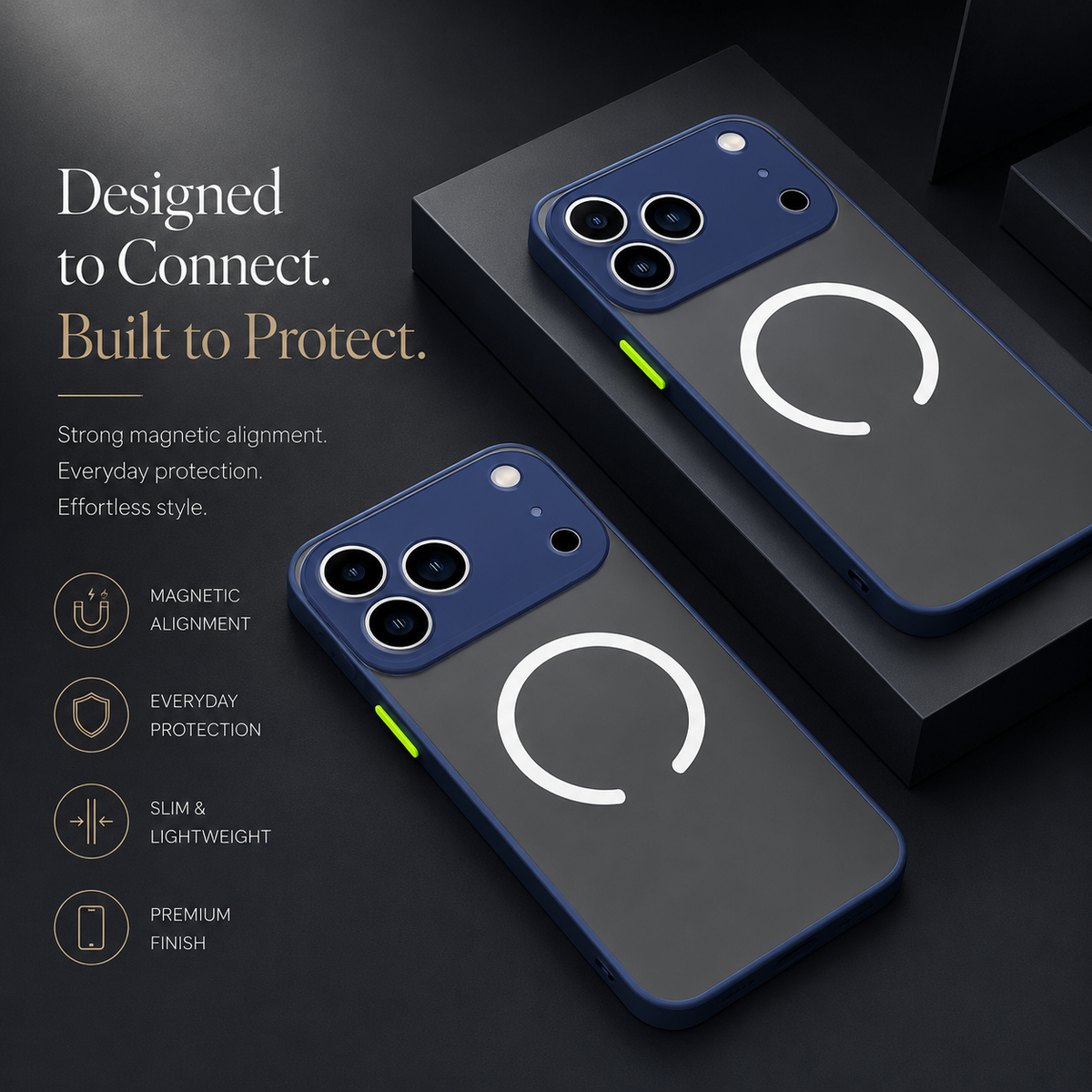 Premium iPhone Case MagSafe Translucent Magnetic Armor Shockproof PC TPU Protective Cover Anti Scratch Anti Fingerprint Matte Slim Wireless Charging Case