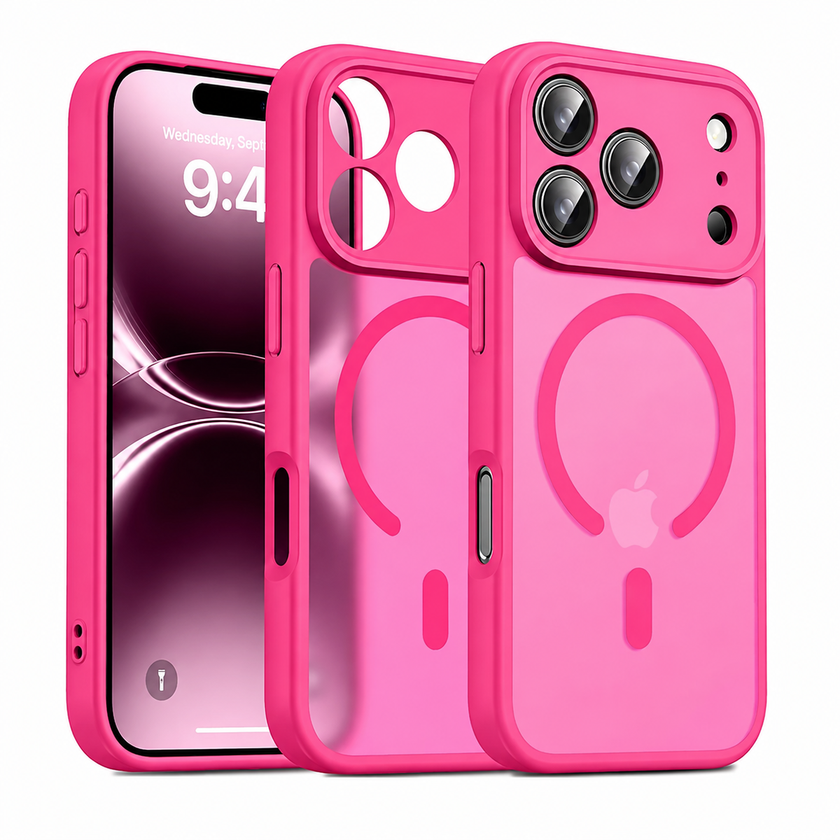 Premium iPhone Case MagSafe Translucent Matte Anti Fingerprint Shockproof PC TPU Protective Cover Anti Scratch Lightweight Slim Full Coverage Case