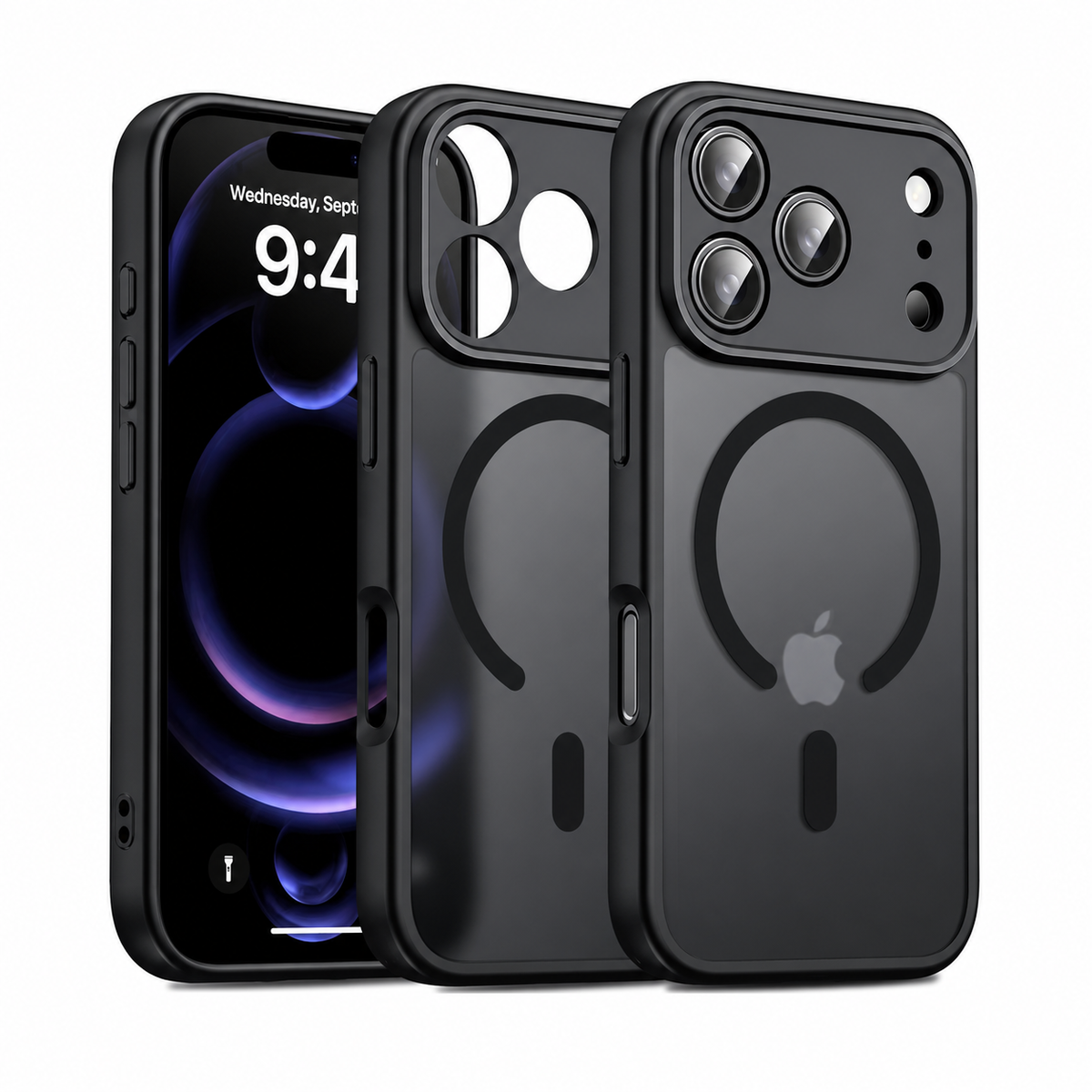 Premium iPhone Case MagSafe Translucent Matte Anti Fingerprint Shockproof PC TPU Protective Cover Anti Scratch Lightweight Slim Full Coverage Case