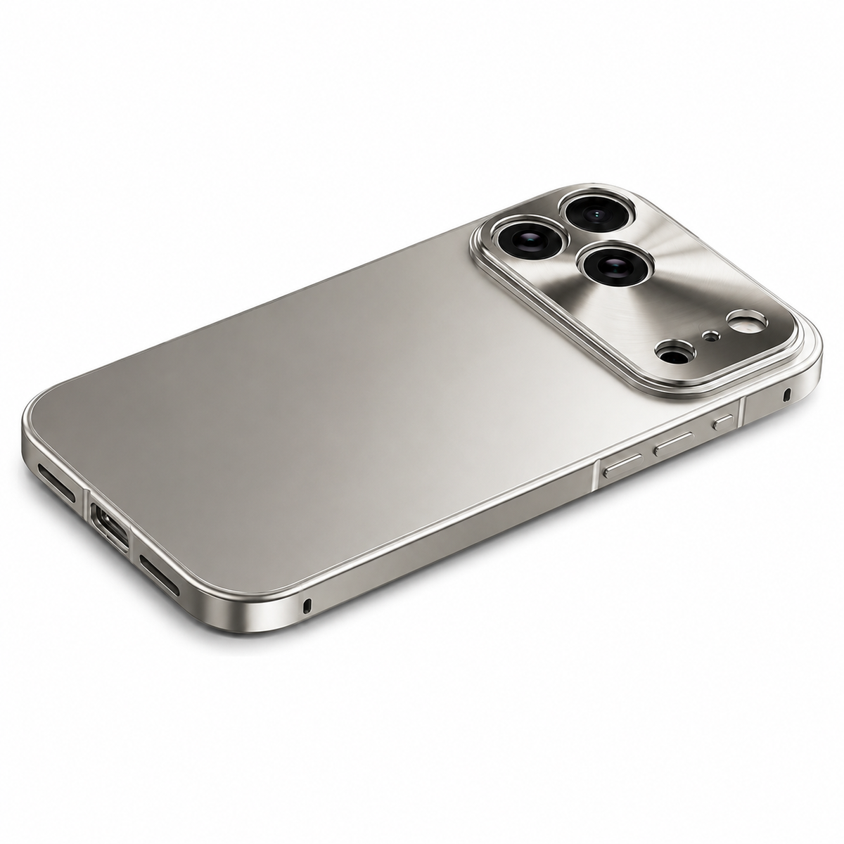 Premium iPhone Case MagSafe Ultra Thin Aluminum Frame Frosted Matte Back Shockproof Camera Protection Anti Fingerprint Slim Full Coverage Design Style