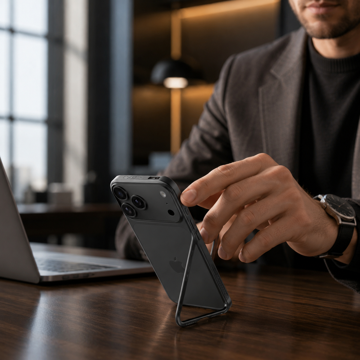 Premium iPhone Case MagSafe Ultra Thin Aluminum Frame Metal Bumper Lens Protector Matte Anti Scratch Non Slip Lightweight Protective Cover Case Design