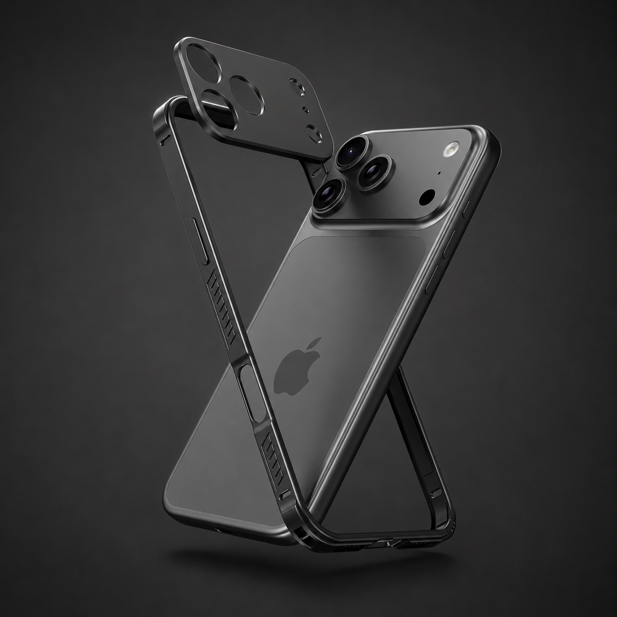 Premium iPhone Case MagSafe Ultra Thin Aluminum Frame Metal Bumper Lens Protector Matte Anti Scratch Non Slip Lightweight Protective Cover Case Design