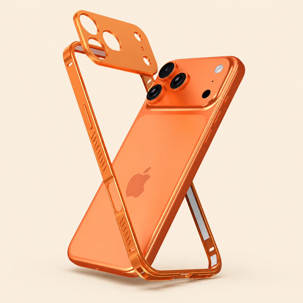 Premium iPhone Case MagSafe Ultra Thin Aluminum Frame Metal Bumper Lens Protector Matte Anti Scratch Non Slip Lightweight Protective Cover Case Design