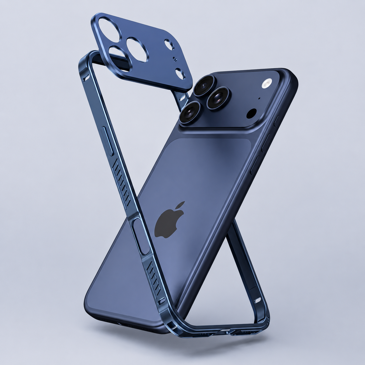 Premium iPhone Case MagSafe Ultra Thin Aluminum Frame Metal Bumper Lens Protector Matte Anti Scratch Non Slip Lightweight Protective Cover Case Design