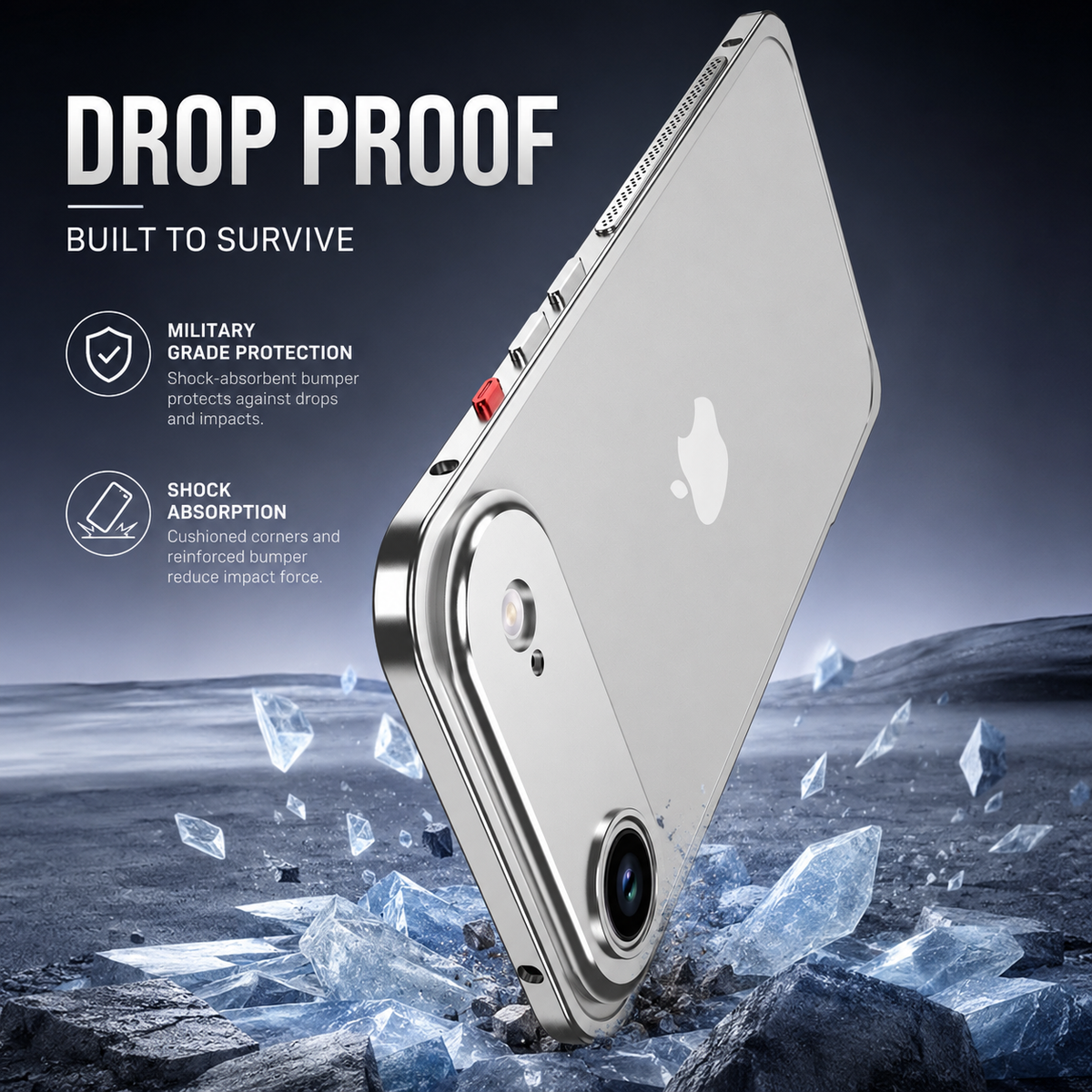 Premium iPhone Case MagSafe Ultra Thin Aluminum Metal Bumper Magnetic Protective Frame Anti Scratch Anti Fingerprint Matte Non Slip Slim Lightweight Cover