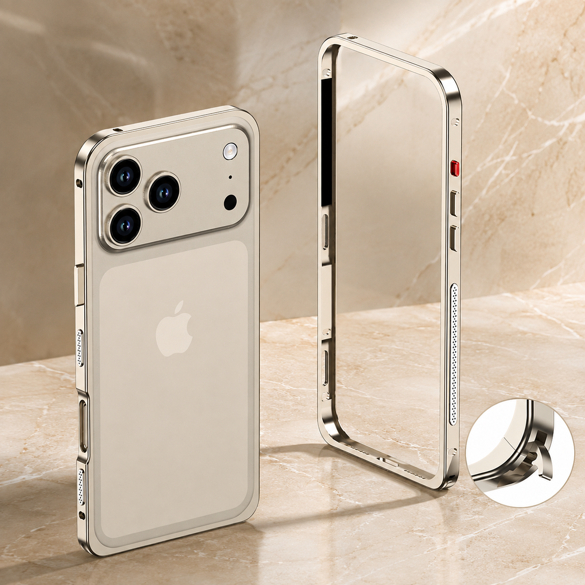 Premium iPhone Case MagSafe Ultra Thin Aluminum Metal Bumper Magnetic Protective Frame Anti Scratch Anti Fingerprint Matte Non Slip Slim Lightweight Cover