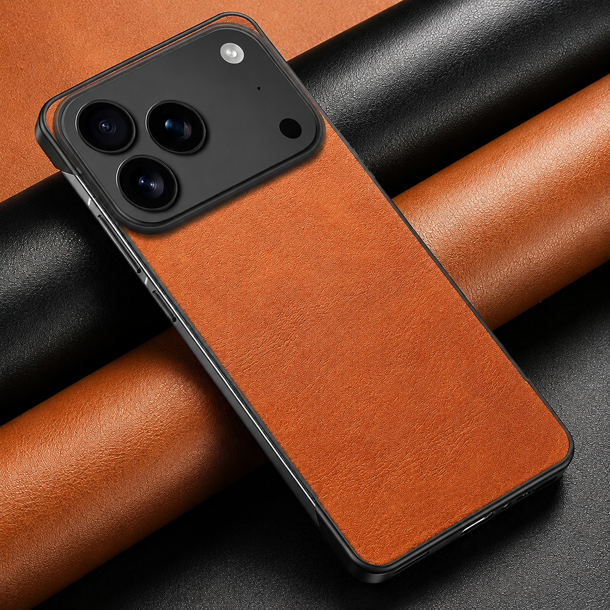 Premium iPhone Case MagSafe Ultra Thin Leather PC Cover Shockproof Anti Scratch Camera Protection Non Slip Matte Frameless Slim Full Cover Modern Look