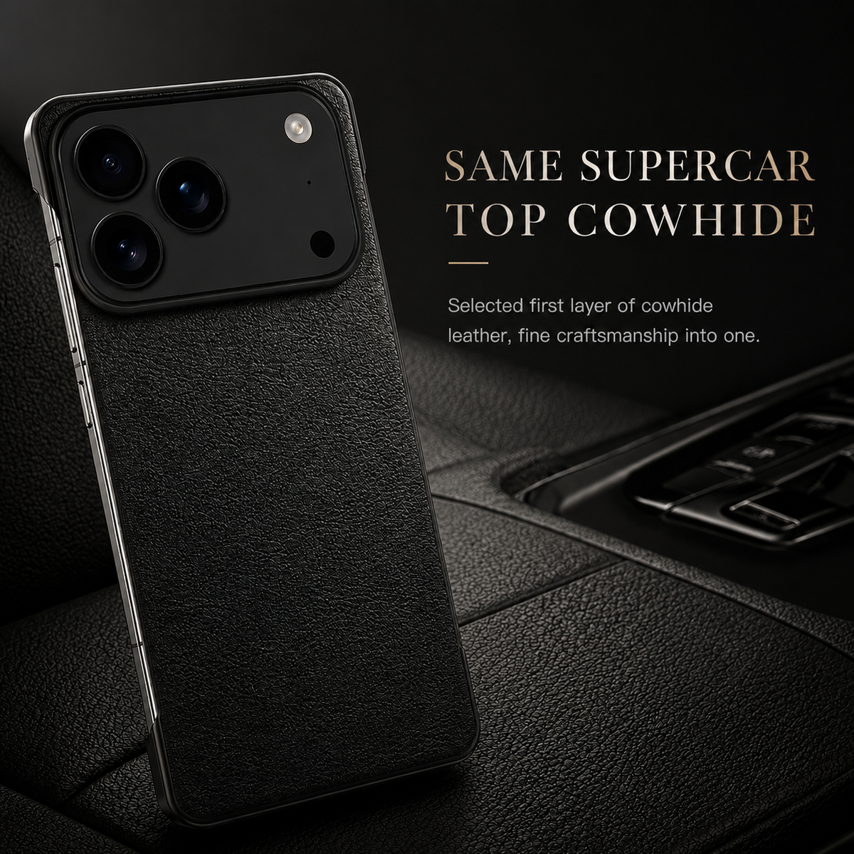 Premium iPhone Case MagSafe Ultra Thin Leather PC Cover Shockproof Anti Scratch Camera Protection Non Slip Matte Frameless Slim Full Cover Modern Look