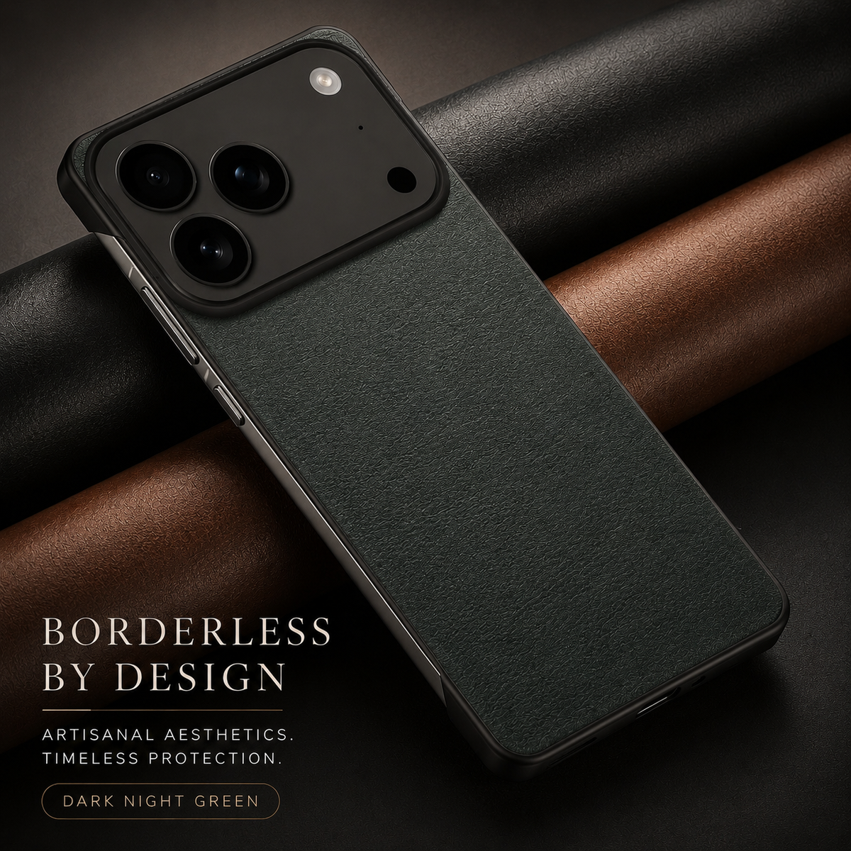 Premium iPhone Case MagSafe Ultra Thin Leather PC Cover Shockproof Anti Scratch Camera Protection Non Slip Matte Frameless Slim Full Cover Modern Look