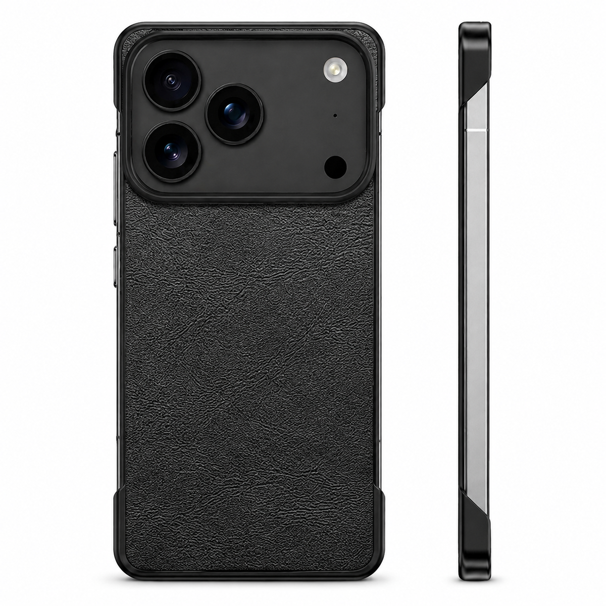 Premium iPhone Case MagSafe Ultra Thin Leather PC Cover Shockproof Anti Scratch Camera Protection Non Slip Matte Frameless Slim Full Cover Modern Look