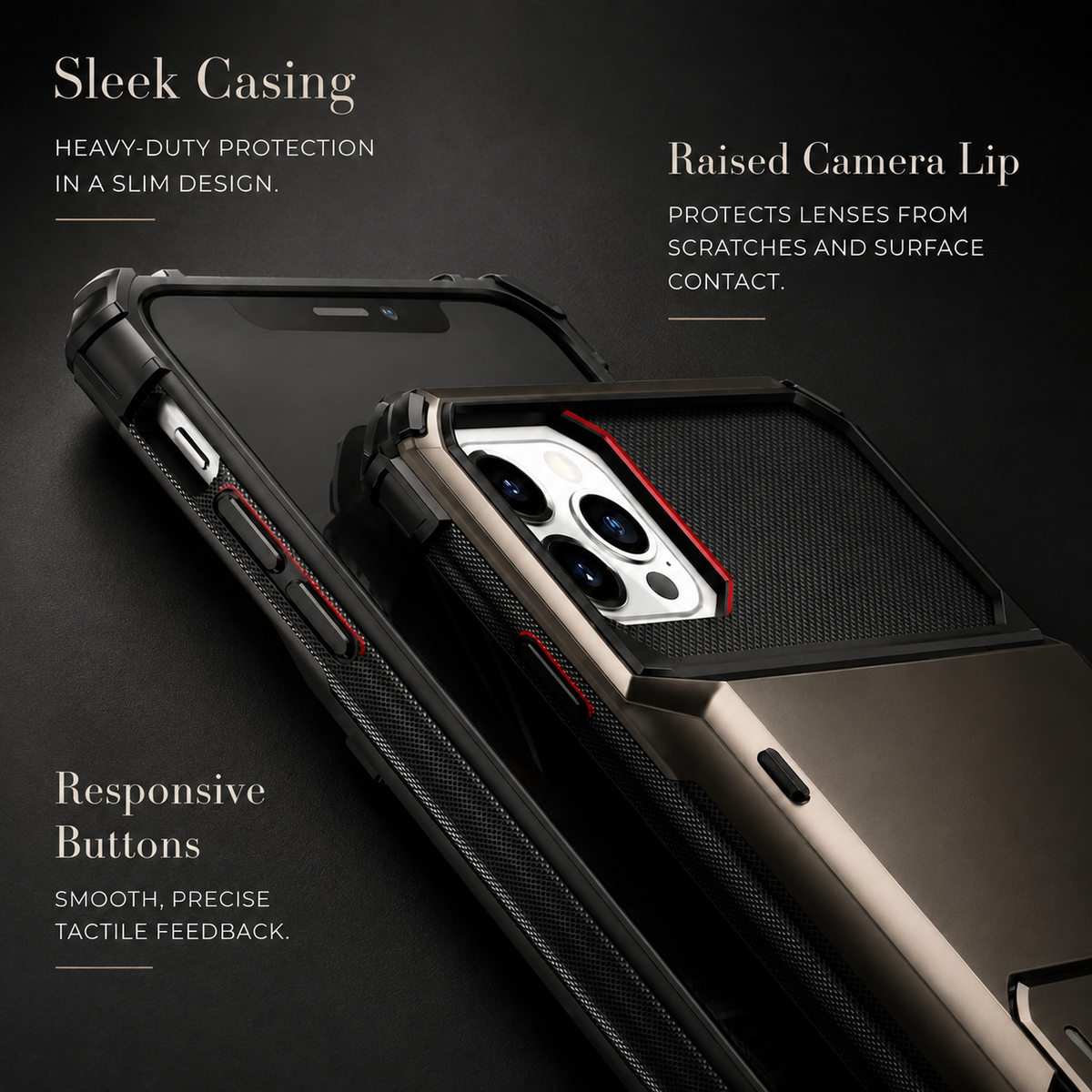Premium iPhone Case MagSafe Wallet Card Holder Shockproof Camera Protection Slim Full Coverage Protective Cover Magnetic Charging Compact Design Daily