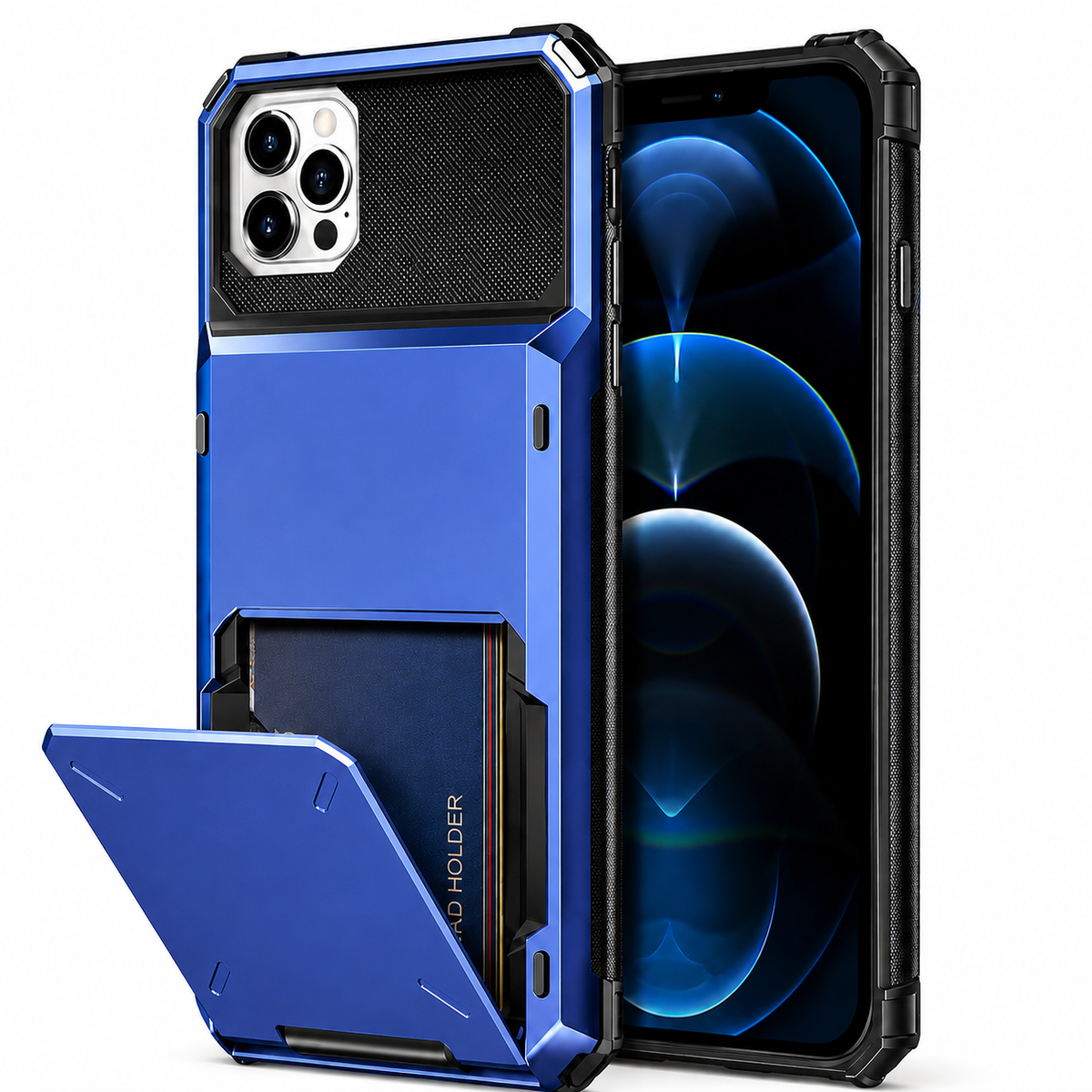 Premium iPhone Case MagSafe Wallet Card Holder Shockproof Camera Protection Slim Full Coverage Protective Cover Magnetic Charging Compact Design Daily