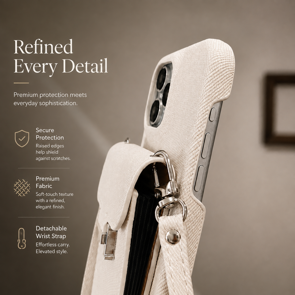 Premium iPhone Case MagSafe Wallet Crossbody PU Leather Card Holder Shockproof RFID Blocking Magnetic Flip Cover Shoulder Strap Full Protection Design