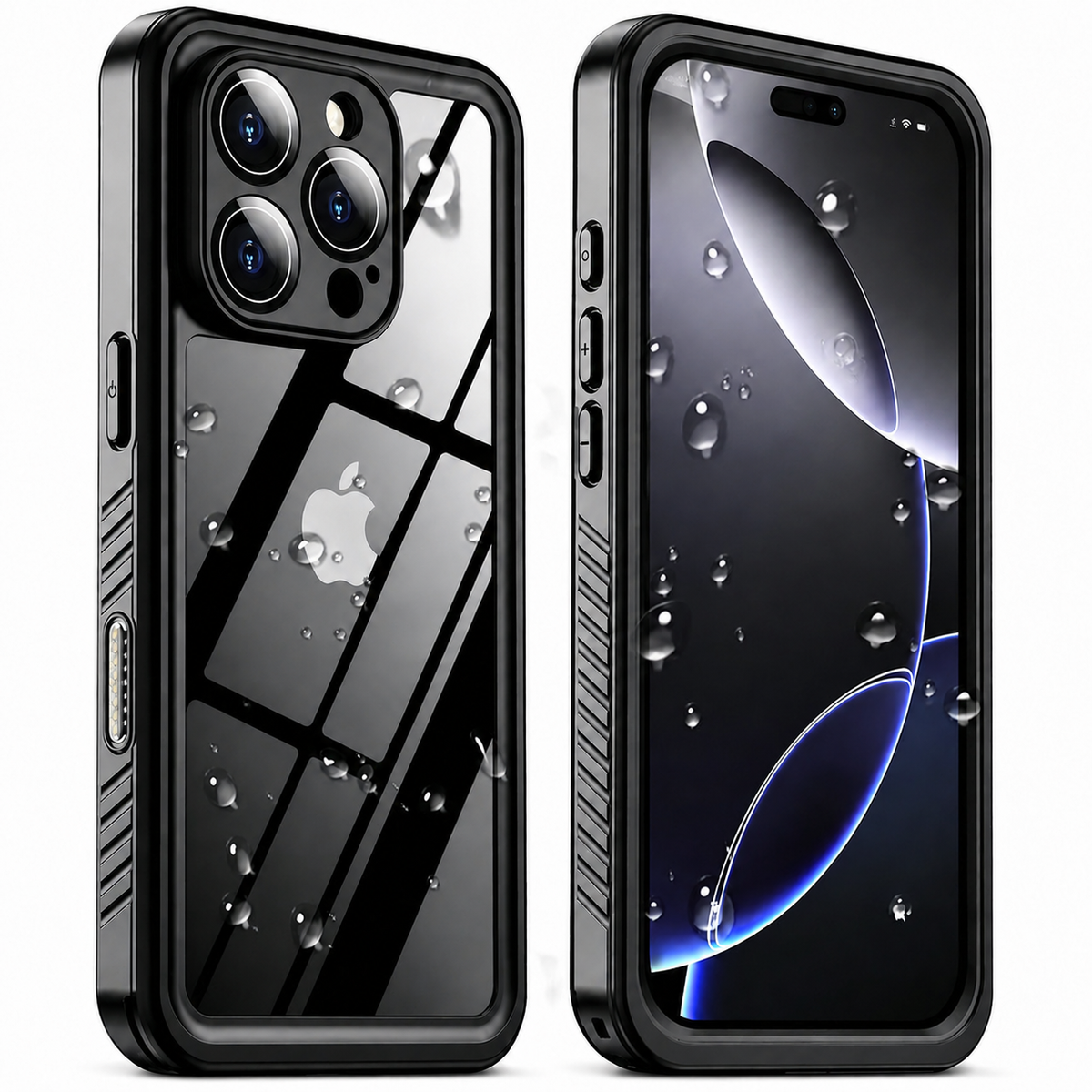 Premium iPhone Case MagSafe Waterproof Built In Screen Protection Shockproof Dustproof Full Body Protective Cover Sealed Rugged Heavy Duty Case Design