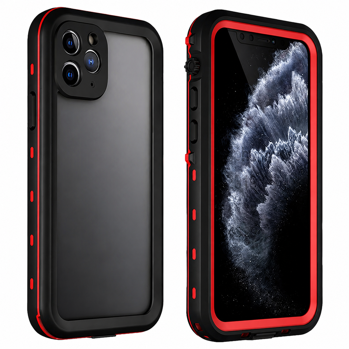 Premium iPhone Case MagSafe Waterproof Shockproof IP68 Sealed Body Cover Camera Lens Protection Transparent Dustproof Rugged Protective Design Surface