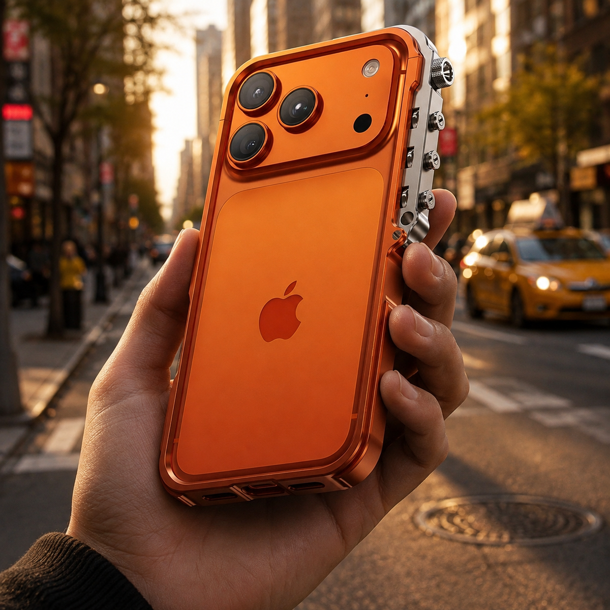 Premium iPhone Case Magnetic Aluminum Alloy Armored Frame MagSafe Compatible Shockproof Anti Scratch Non Slip Glitter Heat Resistant Slim Cover Design