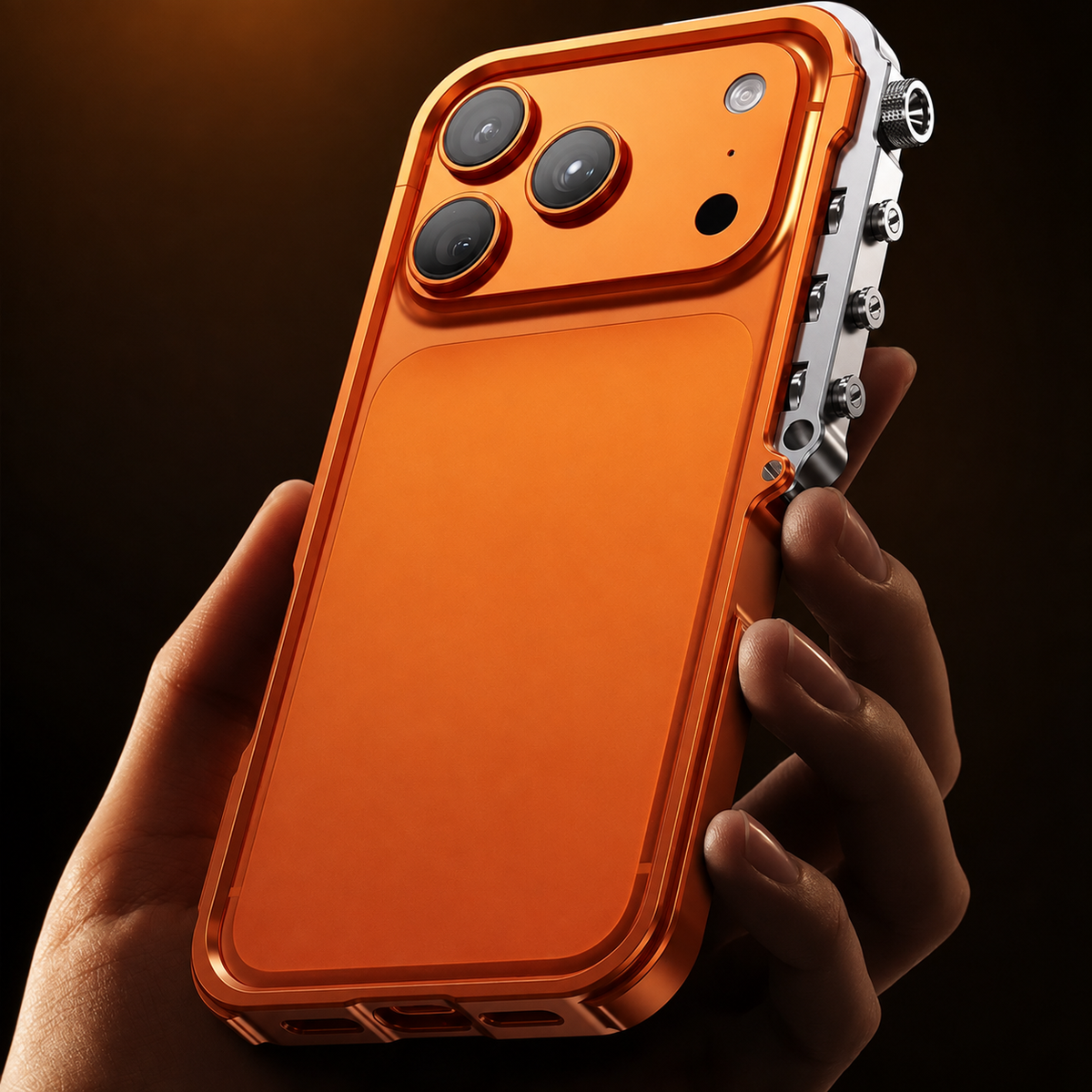 Premium iPhone Case Magnetic Aluminum Alloy Armored Frame MagSafe Compatible Shockproof Anti Scratch Non Slip Glitter Heat Resistant Slim Cover Design