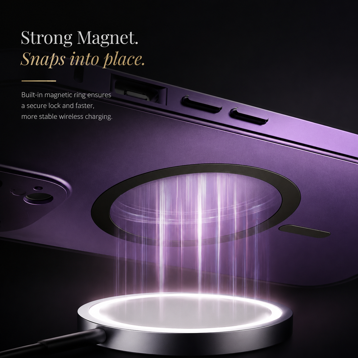 Premium iPhone Case Magnetic Aluminum Alloy Frame Hard PC Back Cover MagSafe Compatible Shockproof Matte Anti Fingerprint Slim Protective Design