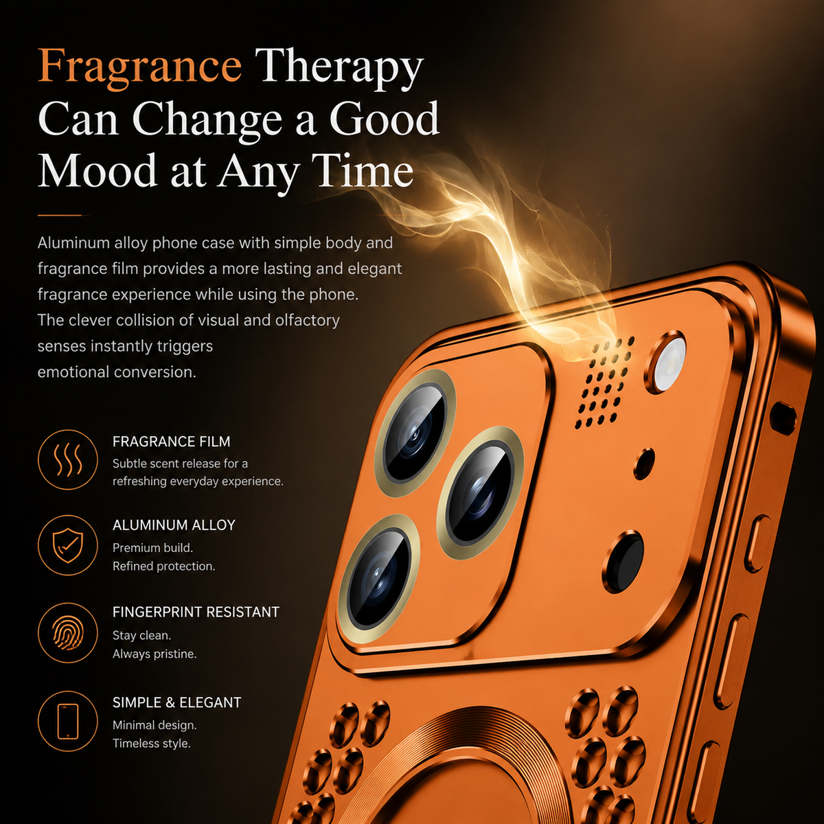 Premium iPhone Case Magnetic Aluminum Alloy Frame Shockproof Protective Cover Heat Dissipation Metal Design Camera Lens Guard Anti Fall Slim Lightweight