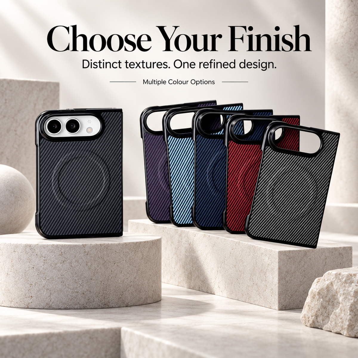 Premium iPhone Case Magnetic Carbon Fiber Pattern Soft TPU MagSafe Foldable Cover Shockproof Anti Knock Slim Non Slip Durable Protective Phone Cover Shell Case