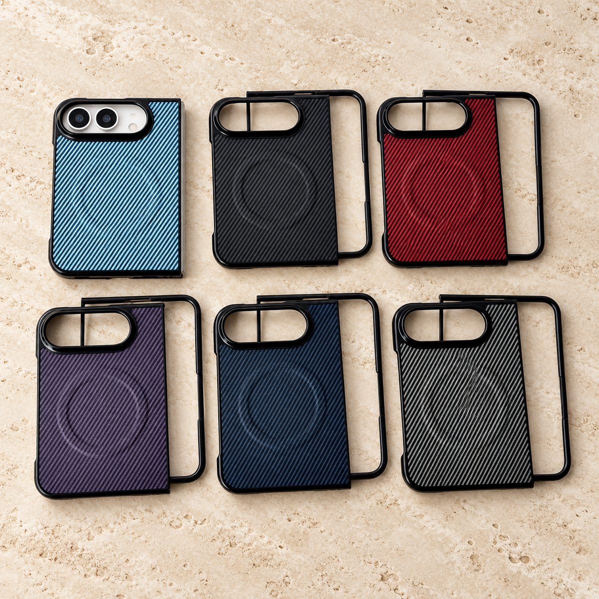 Premium iPhone Case Magnetic Carbon Fiber Pattern Soft TPU MagSafe Shockproof Anti Knock Slim Non Slip Durable Protective Tough Back Phone Cover Shell Case