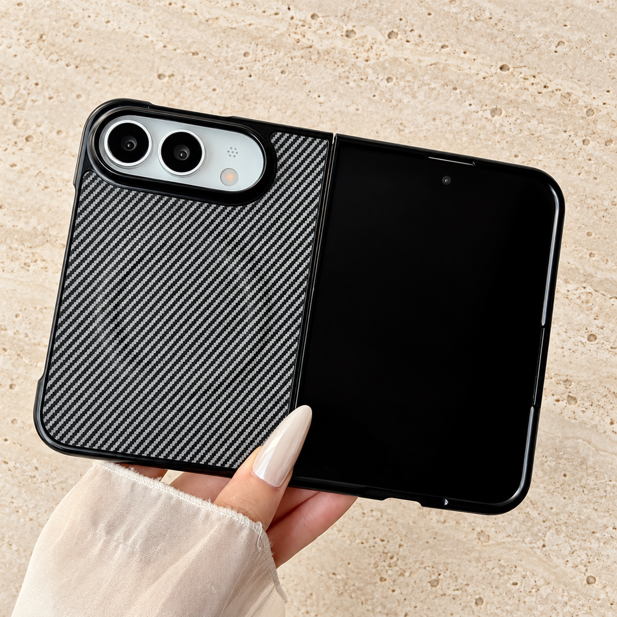 Premium iPhone Case Magnetic Carbon Fiber Pattern Soft TPU MagSafe Shockproof Anti Knock Slim Non Slip Durable Protective Tough Back Phone Cover Shell Case