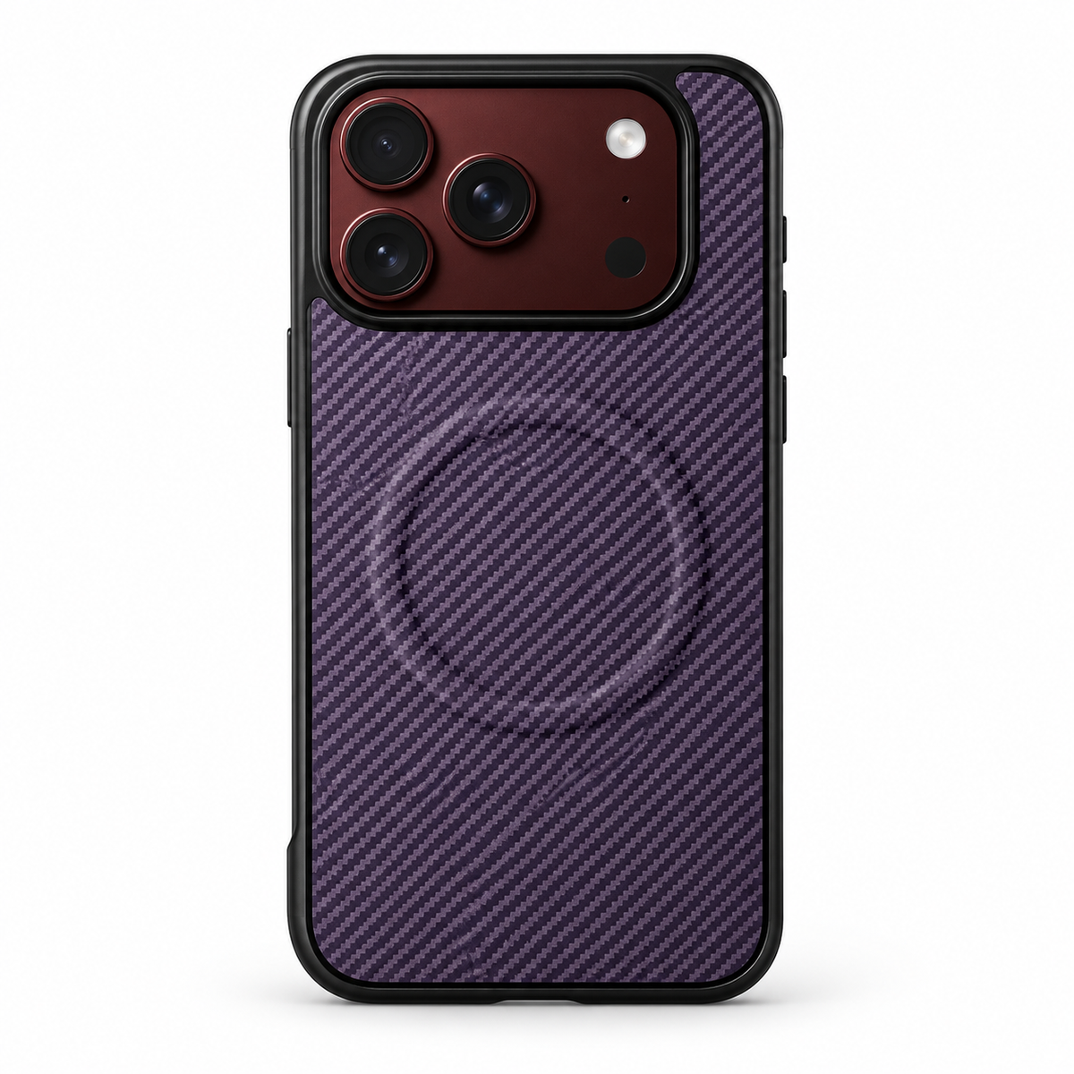 Premium iPhone Case Magnetic Carbon Fiber Pattern Soft TPU MagSafe Shockproof Anti Knock Slim Non Slip Durable Protective Tough Back Phone Cover Shell Case