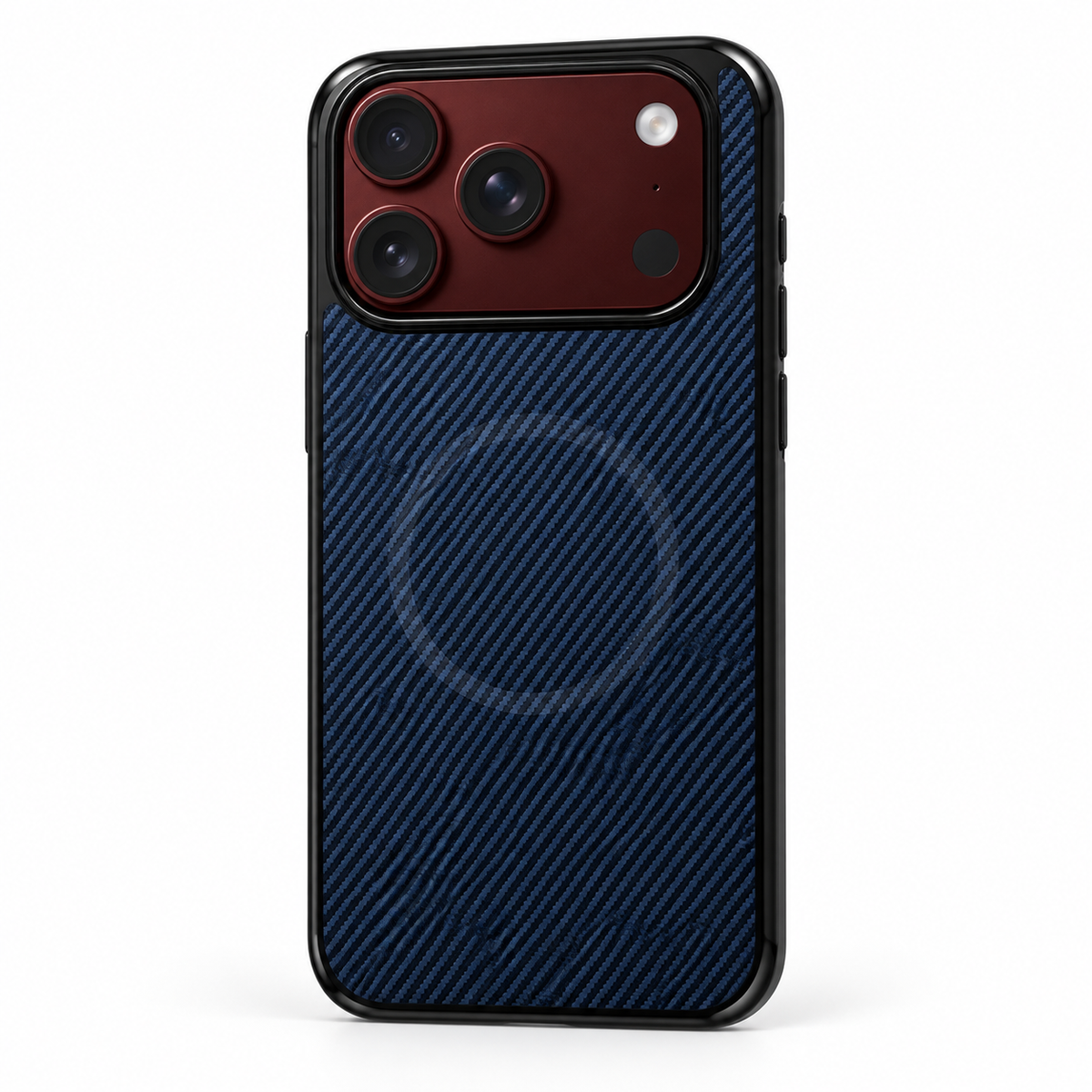 Premium iPhone Case Magnetic Carbon Fiber Pattern Soft TPU Shockproof Anti Knock Slim Protective Durable Non Slip Wireless Charging Phone Cover Shell Case