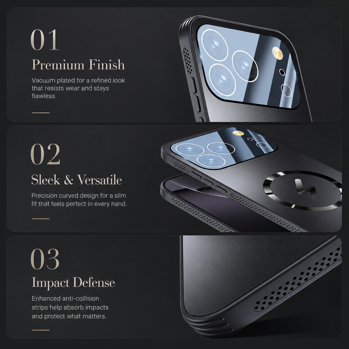 Premium iPhone Case Magnetic Frosted Heat Dissipation Protective Cover Camera Lens Protection Anti Scratch Slim Full Coverage Cooling Matte Case Design