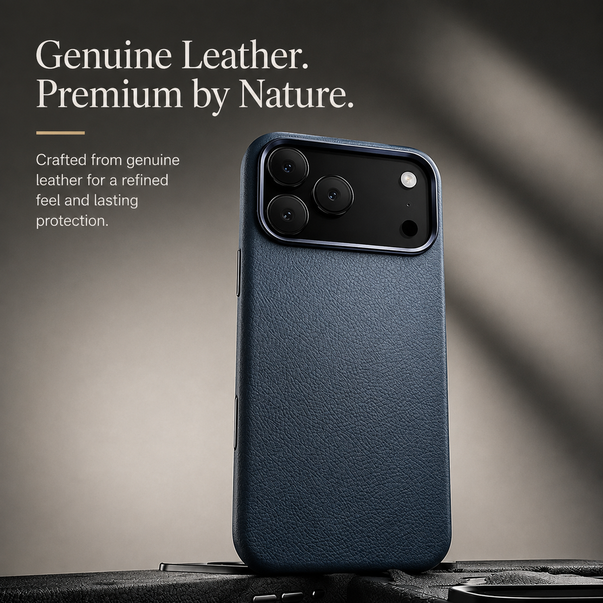 Premium iPhone Case Magnetic Leather Cover Metal Camera Protection Shockproof Anti Fingerprint Full Coverage MagSafe Wireless Charging Slim Protective