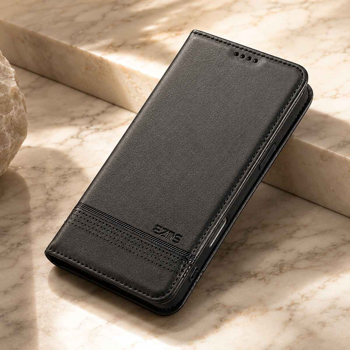 Premium iPhone Case Magnetic Leather Wallet Protective Cover Anti Scratch Dustproof Slim Card Storage Soft Touch Non Slip Full Coverage Folio Case