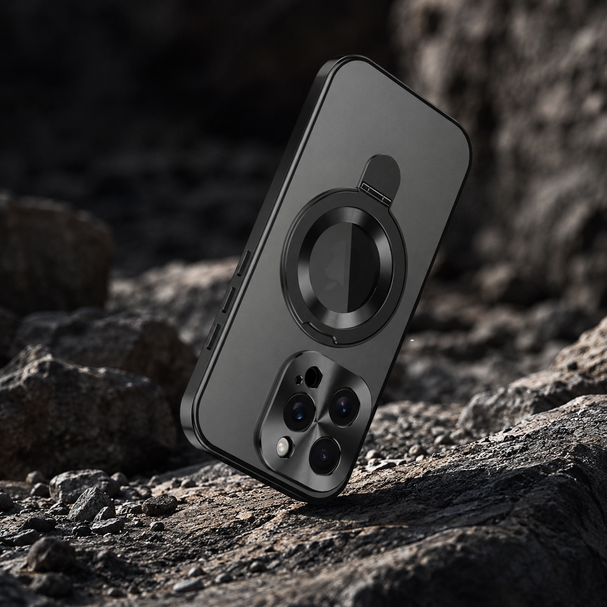 Premium iPhone Case Magnetic Metal Frame Glass Back Shockproof Full Coverage Protective Cover Anti Scratch Anti Fingerprint Non Slip Mirror Clear Tough Case