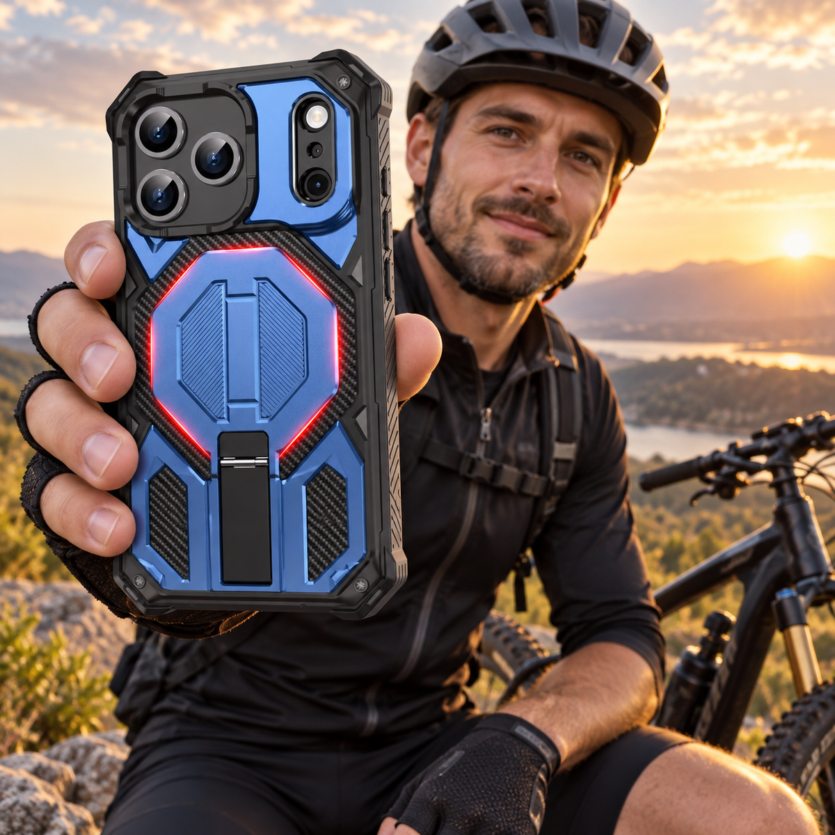 Premium iPhone Case Magnetic Military Grade Shockproof Heavy Shock Absorption Anti Drop Rugged Slim Durable Tough Full Protective Phone Cover Shell Case