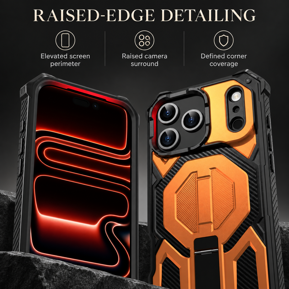 Premium iPhone Case Magnetic Military Grade Shockproof Heavy Shock Absorption Anti Drop Rugged Slim Durable Tough Full Protective Phone Cover Shell Case