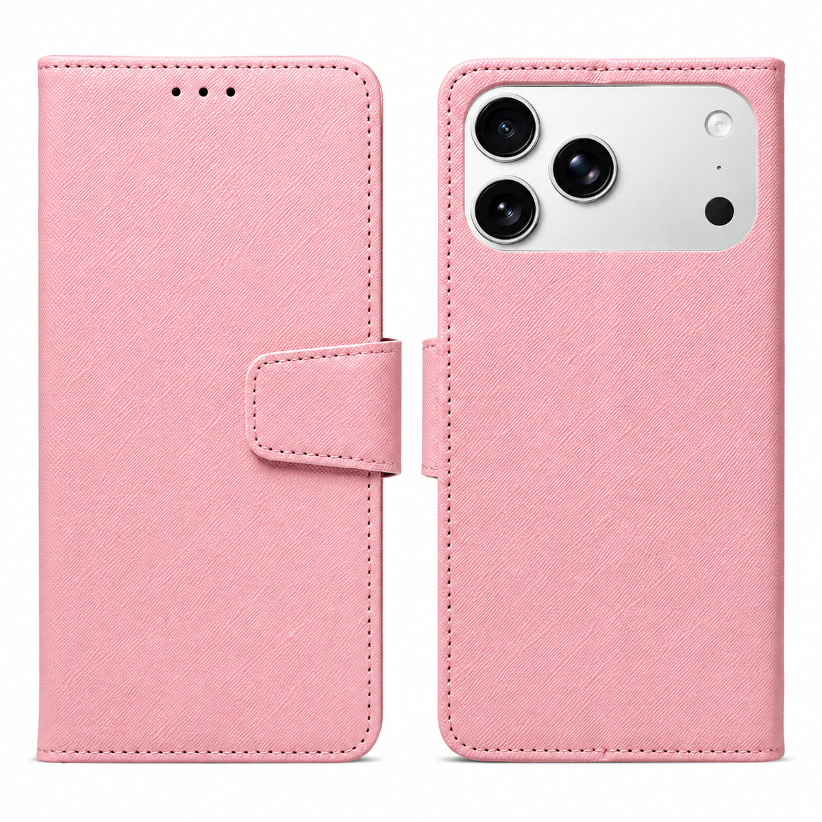 Premium iPhone Case Magnetic PU Leather Wallet Shockproof Protective Cover Anti Scratch Non Slip Slim Card Storage Soft Touch Full Coverage Fashion