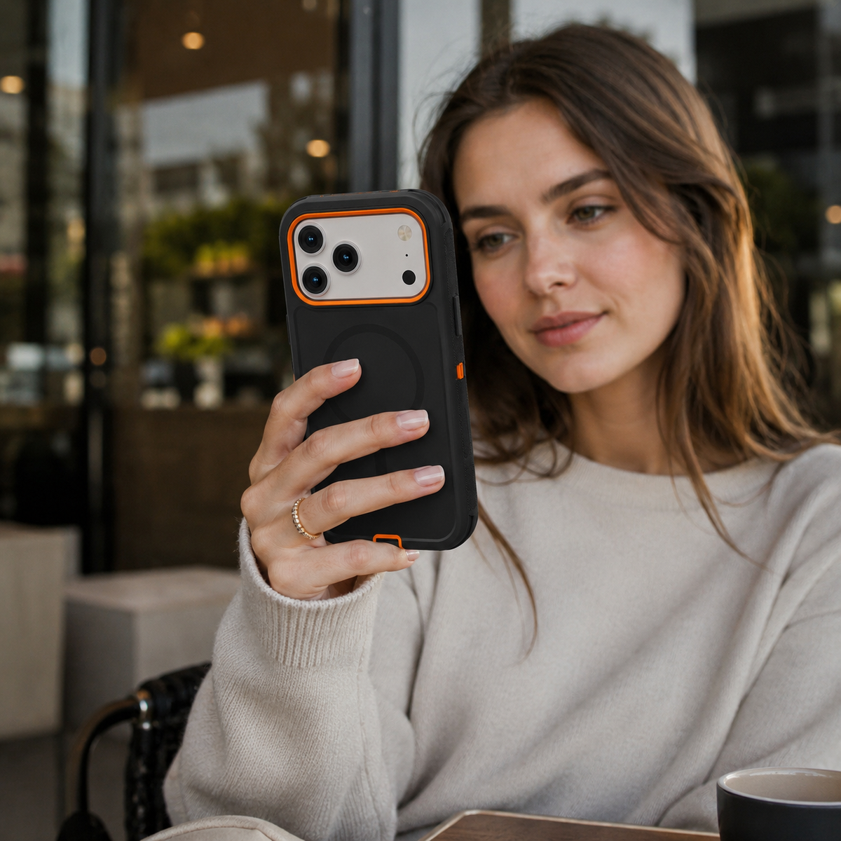 Premium iPhone Case Magnetic Protective Cover Rugged Defense Shockproof Armor Dual Layer Belt Clip Full Port Protection Anti Slip Grip Heavy Duty Case