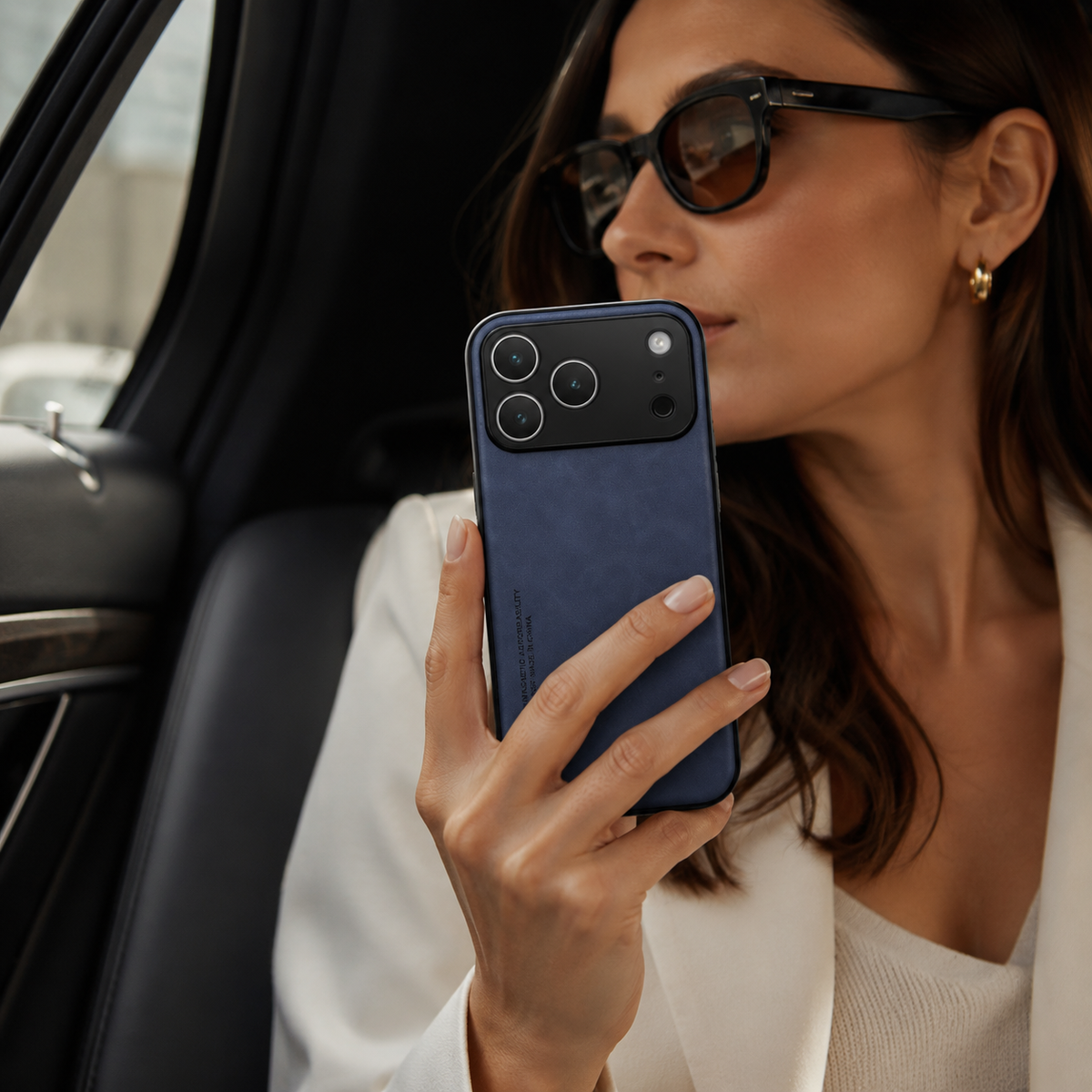 Premium iPhone Case Magnetic Shockproof Protective Cover Car Holder Compatible Anti Fingerprint Anti Scratch Non Slip Slim Reinforced Bumper Full Coverage