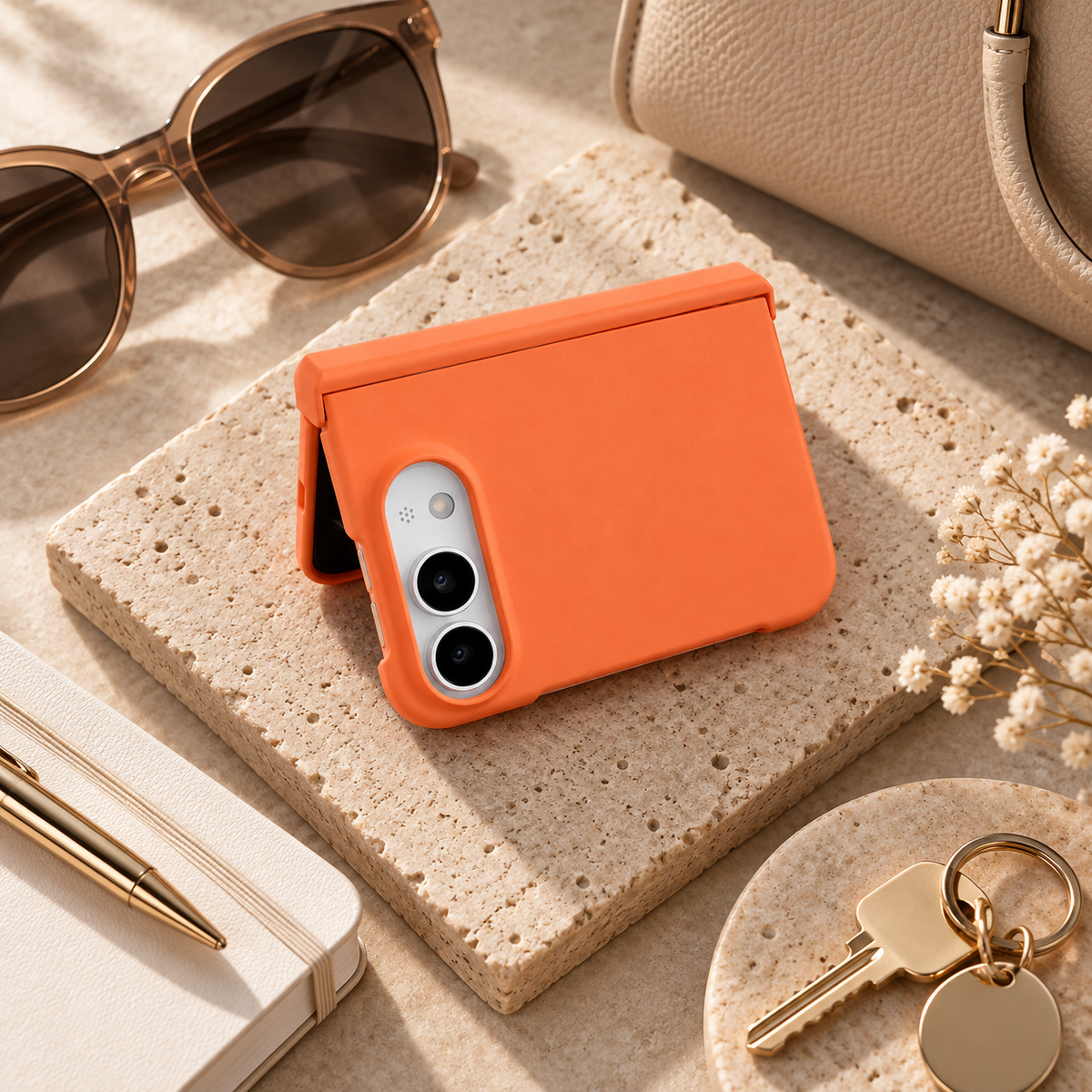 Premium iPhone Case Matte Candy Color Ultra Thin Foldable Cover Full Hinge Protection Shockproof Front Back Hard PC Slim Durable Protective Phone Cover Case