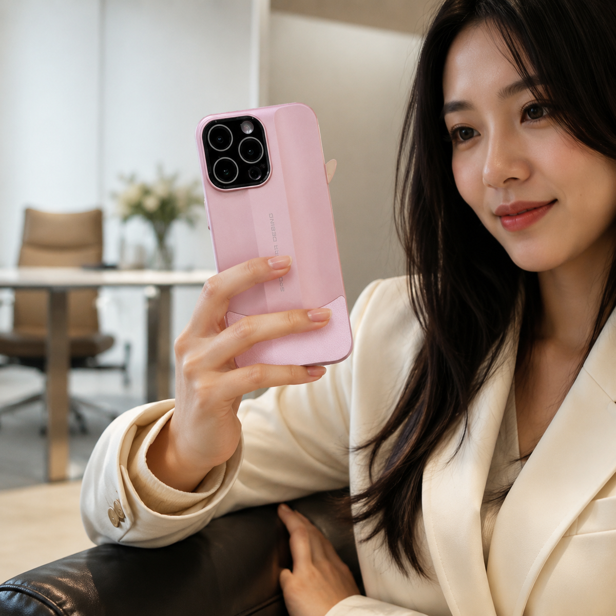 Premium iPhone Case Matte Leather Hard Shell Camera Lens Protection Anti Scratch Anti Fingerprint Non Slip Lightweight Dustproof Slim Protective Cover