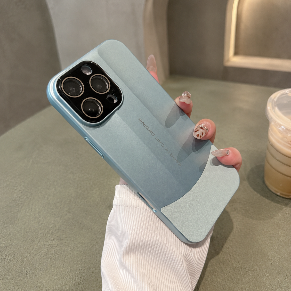 Premium iPhone Case Matte Leather Hard Shell Camera Lens Protection Anti Scratch Anti Fingerprint Non Slip Lightweight Dustproof Slim Protective Cover