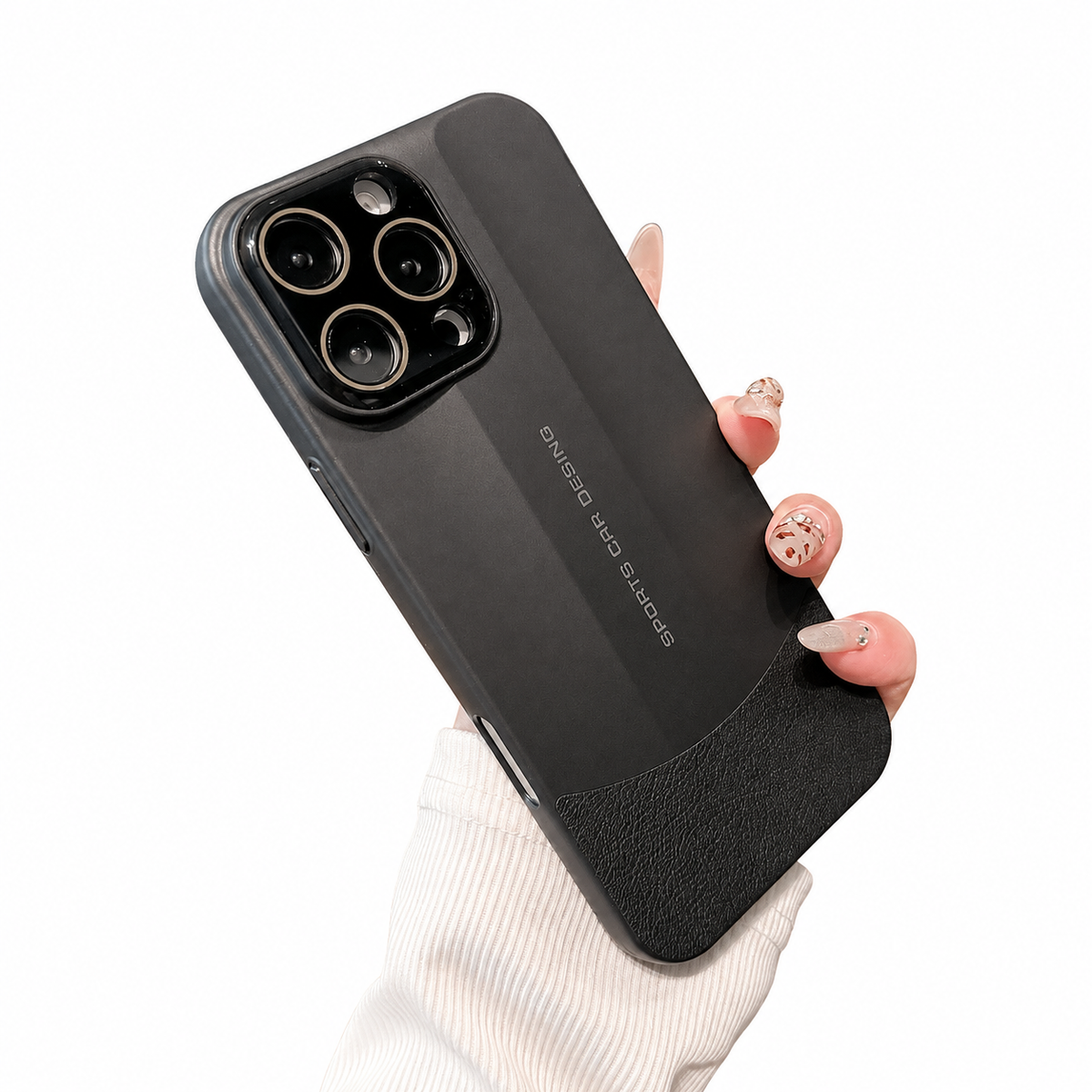 Premium iPhone Case Matte Leather Hard Shell Camera Lens Protection Anti Scratch Anti Fingerprint Non Slip Lightweight Dustproof Slim Protective Cover