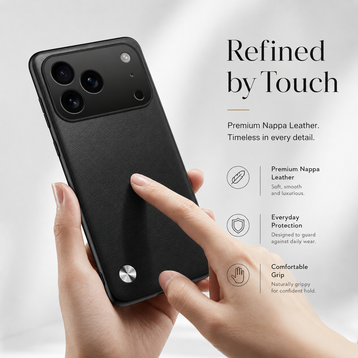 Premium iPhone Case Matte Soft TPU Shockproof Protective Bumper Metal Camera Lens Protection Anti Scratch Anti Fingerprint Slim Non Slip Plain Cover