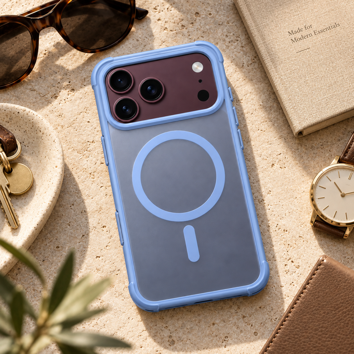 Premium iPhone Case Matte Translucent Skin Feel MagSafe Magnetic Ultra Thin Foldable Cover Wireless Charging Hard PC Slim Durable Protective Phone Cover Case