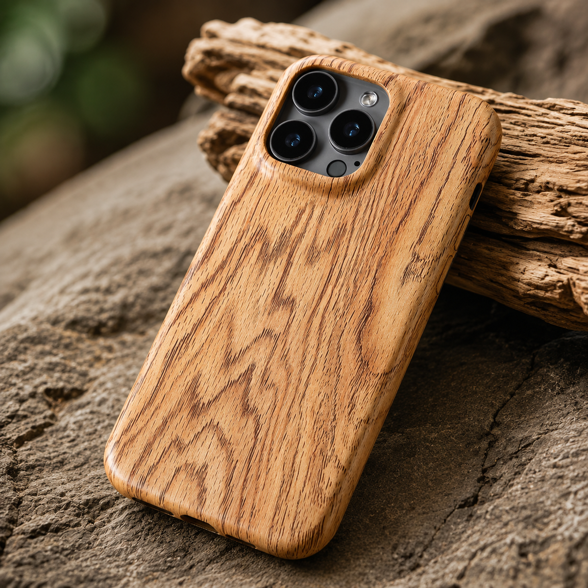 Premium iPhone Case Natural Walnut Wood Magnetic Protective Cover TPU PC Shockproof Anti Scratch Slim Full Coverage Non Slip Handmade Design