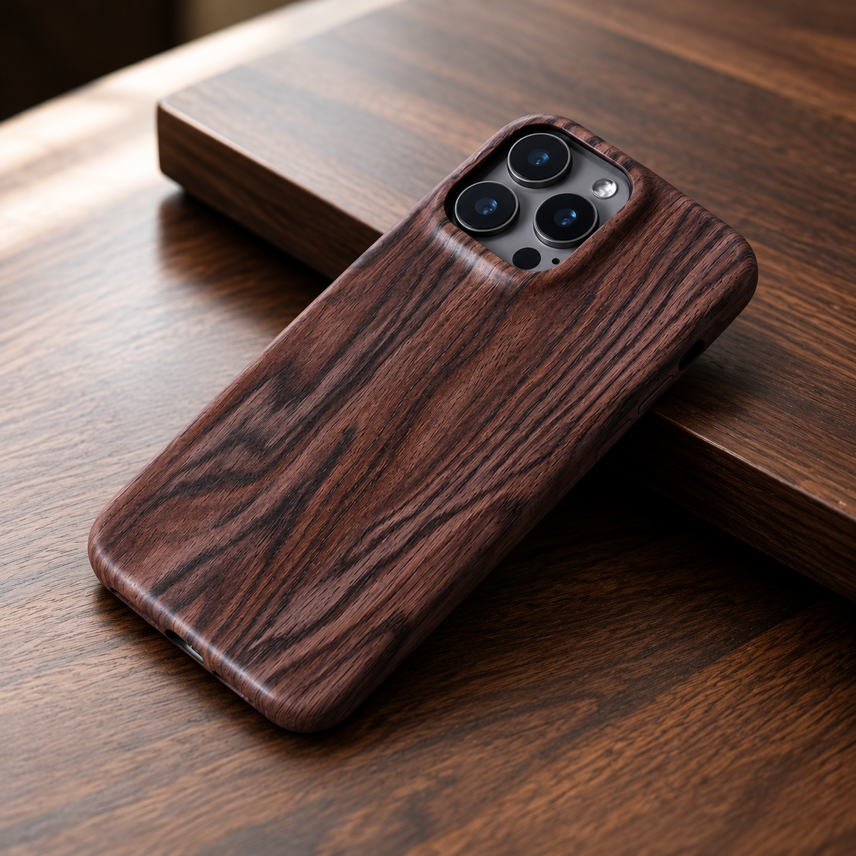 Premium iPhone Case Natural Walnut Wood Magnetic Protective Cover TPU PC Shockproof Anti Scratch Slim Full Coverage Non Slip Handmade Design